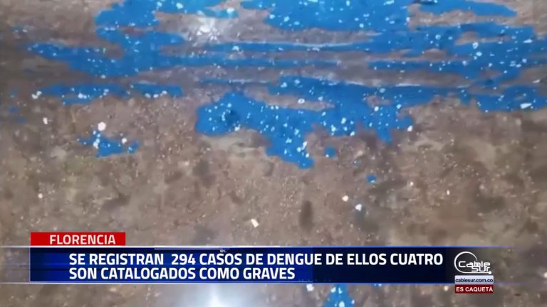Preocupación entre las autoridades de salud por el aumento de casos de dengue en Florencia.
