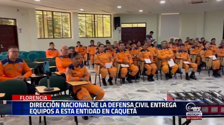 El director de la Defensa Civil agradece a la dirección nacional por la implementación entregada para la atención de emergencias.