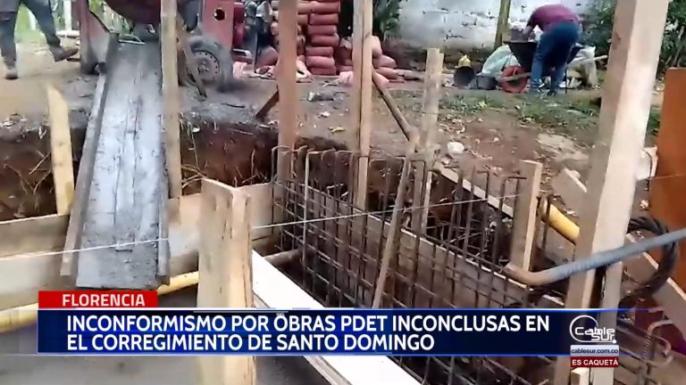 Obras PDTE realizadas en el corregimiento de santo domingo, comunidades denuncian que estas quedaron inconclusas.