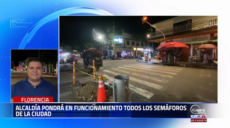 La alcaldía de Florencia ha retomado los trabajos de adecuación, mantenimiento y puesta en funcionamiento de la red de semáforos de la ciudad.