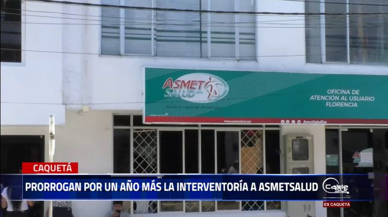 La Superintendencia Nacional de Salud, mediante resolución del 11 de mayo de 2024, decidió prorrogar la intervención forzosa administrativa para administrar a Asmet Salud EPS por el término de un año, hasta ira hasta el 12 de mayo del 2025.
