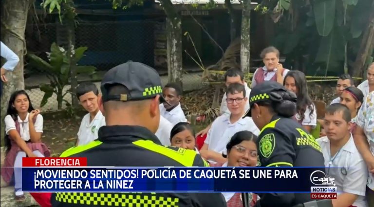 El grupo de protección a la infancia y adolescencia de la Policía de Caquetá lideró la campaña «moviendo sentidos».