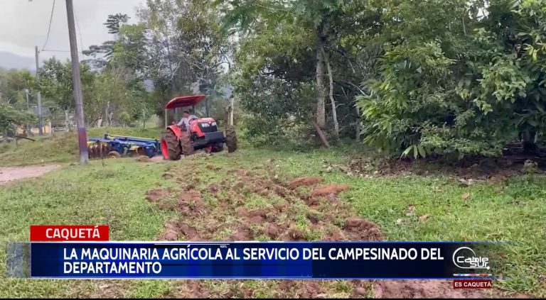 A buen ritmo avanza la implementación de maquinaria verde en el Caquetá.
