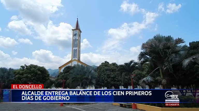 Positivo balance entrego el alcalde del municipio de el Doncello de los primeros cien días de gobierno.