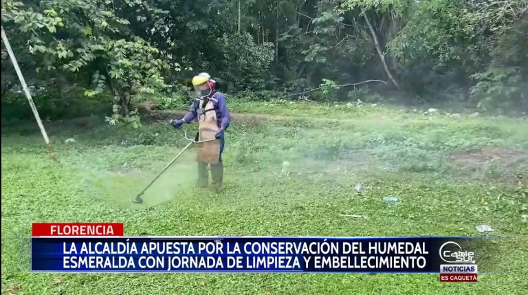La administración municipal, llevó a cabo una exitosa jornada de limpieza y embellecimiento en el humedal esmeralda.