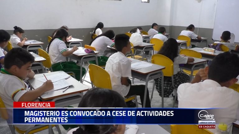 A cese de actividades permanentes fue declarado el magisterio a nivel Nacional.