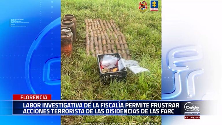 El trabajo investigativo desplegado por la Fiscalía General de la Nación en contra de las disidencias de las Farc permitió obtener detalles sobre la posible concentración de explosivos.