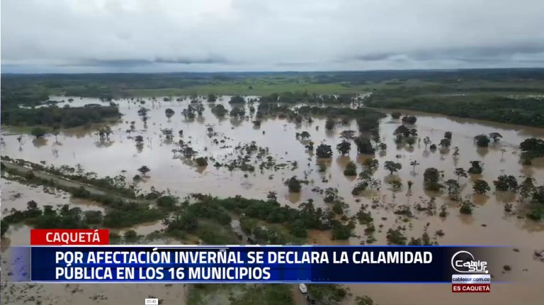 A través de decreto la administración departamental declaró la calamidad pública en todo el territorio de Caquetá.