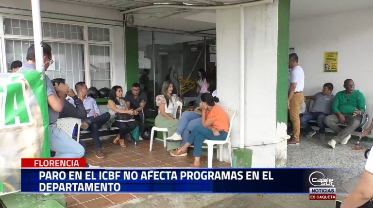 La directora encargada del ICBF Caquetá manifestó que este sece de actividades no afecta los programas que realiza la entidad en la región ya que estos se realizan a través de operadores.