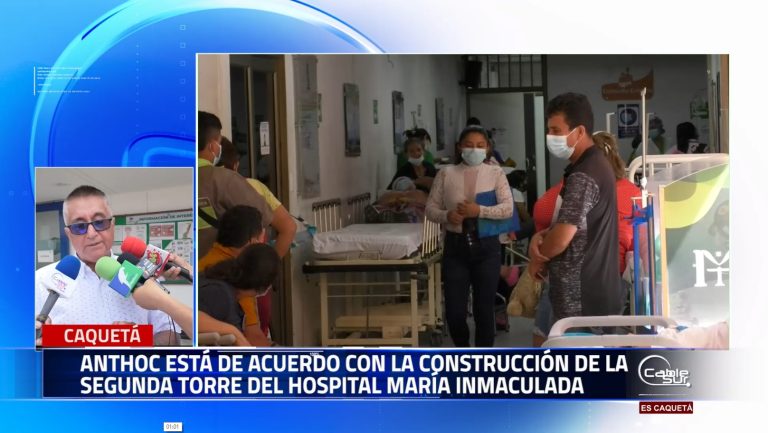 El presidente de Anthoc sindicato de la salud manifiesta que está de acuerdo con la construcción de la segunda torre del Hospital María Inmaculada pide que el proceso licitatorio sea transparente.