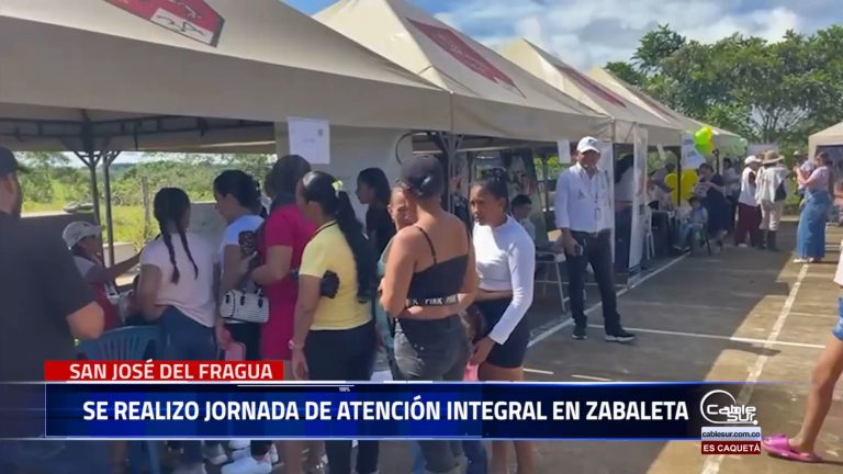 En una muestra de compromiso conjunto, la Gobernación de Caquetá y la alcaldía de San José del Fragua, en colaboración con diversas entidades del estado, llevaron a cabo una jornada integral en la inspección de Zabaleta.