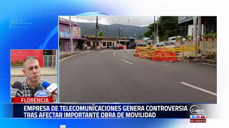 La alcaldía de Florencia rechaza los acontecimientos sucedidos frente a la intervención realizada sobre la vía ubicada en frente del centro comercial gran plaza Florencia.