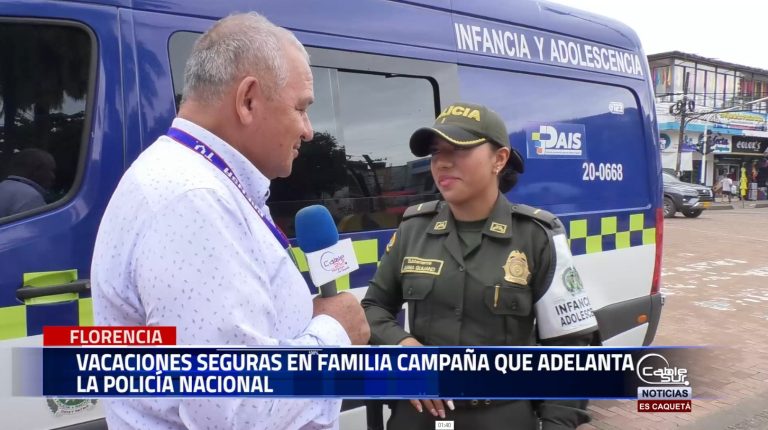 El departamento de Policía Caquetá, a través del grupo de protección a la infancia y adolescencia y la Policía Comunitaria, ha puesto en marcha la campaña vacaciones seguras y en familia.