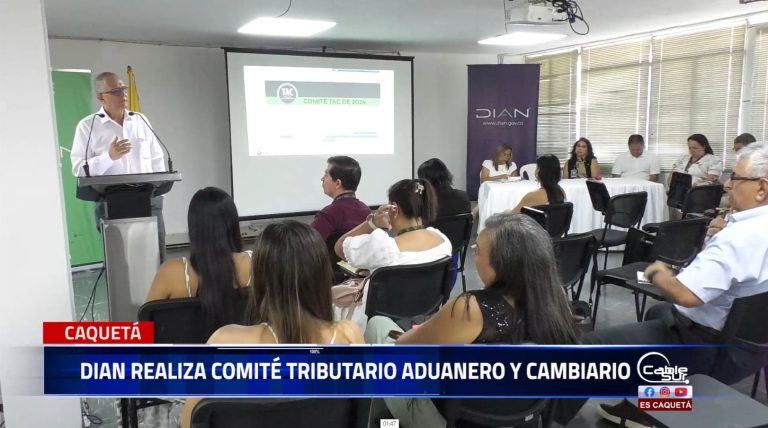 La Dian realizó el comité tributario aduanero y cambiario donde se realiza la rendición de cuentas por parte del director regional Florencia.