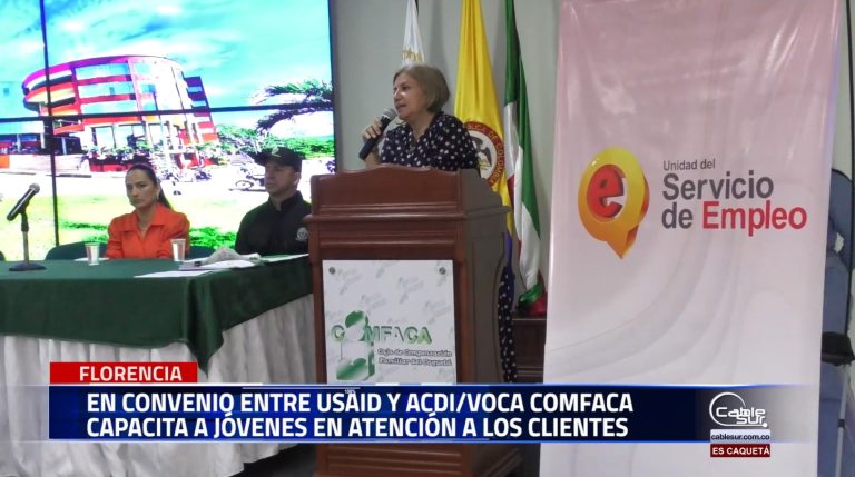 En la ciudad de Florencia fueron capacitados 20 jóvenes en atención al cliente gracias al convenio entre Comfaca, Usaid y Acdi/Voca.