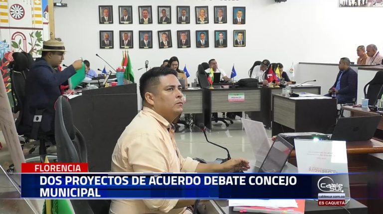 Llamado a control político y tramite a dos proyectos de acuerdo se vienen realizando en sesiones ordinarias del Concejo Municipal de la Ciudad de Florencia.