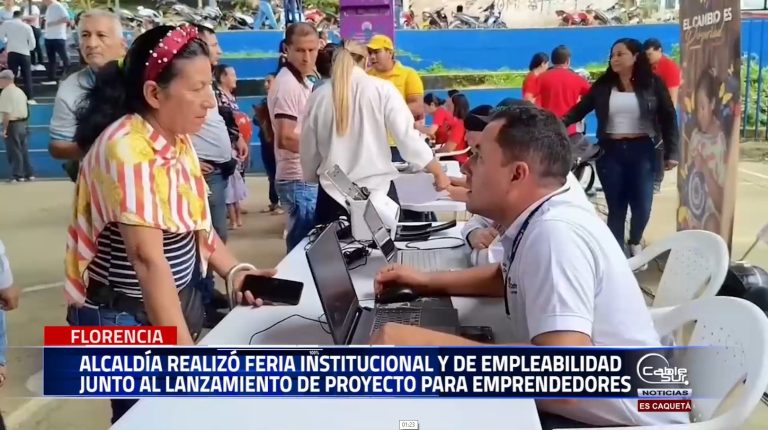 La alcaldía de Florencia lideró con éxito la feria institucional y de empleabilidad.