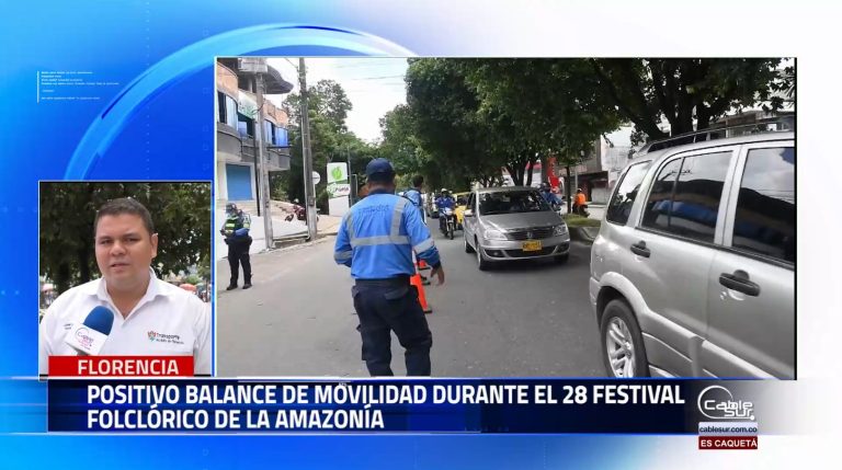 Un informe positivo entrego el secretario de transporte y movilidad del desarrollo del festival folclórico del municipio de Florencia.