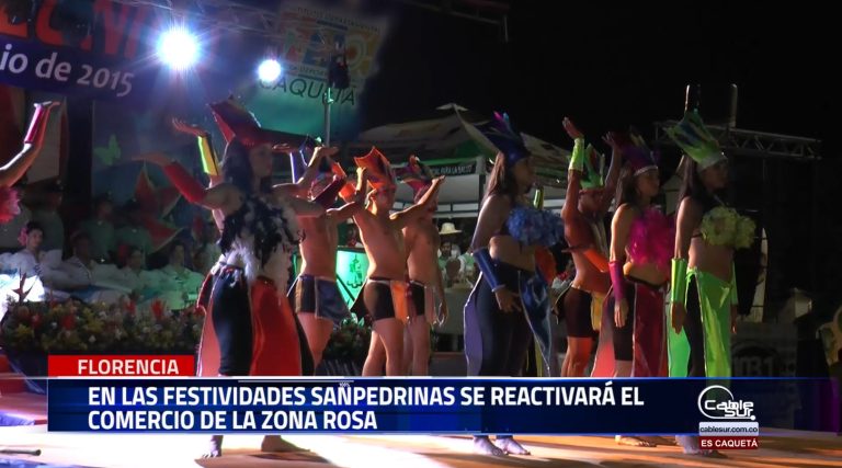 Comerciantes de la zona rosa complacidos por la instalación de la tarima principal durante las festividades San Pedrinas donde esperan mejorar las ventas del comercio nocturno.