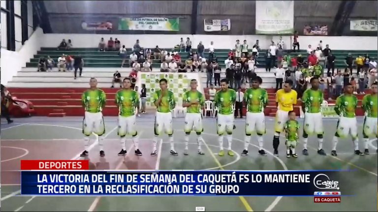 La victoria del fin de semana del Caquetá fs lo mantiene tercero en la reclasificación de su grupo.