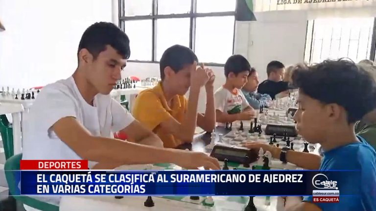 El Caquetá se clasifica al suramericano de ajedrez en varias categorías.