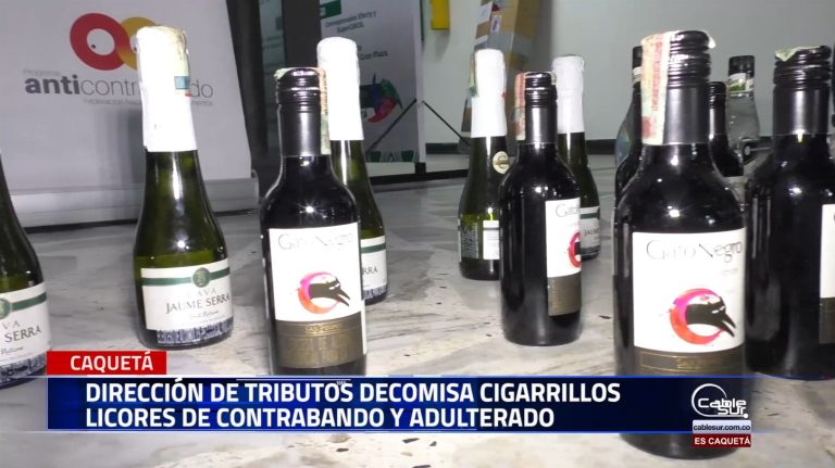 En recorrido por los diferentes municipios que se encontraban en festividades se dio el decomiso por parte de la dirección de tributos de Cigarrillos, Licor de contrabando y adulterado.