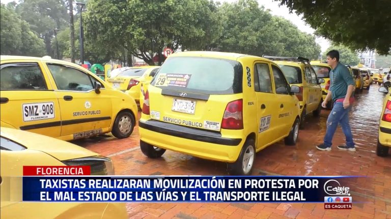 Taxistas de la ciudad Florencia se unen a la movilización que se realizará de manera simultánea en otras regiones del País.