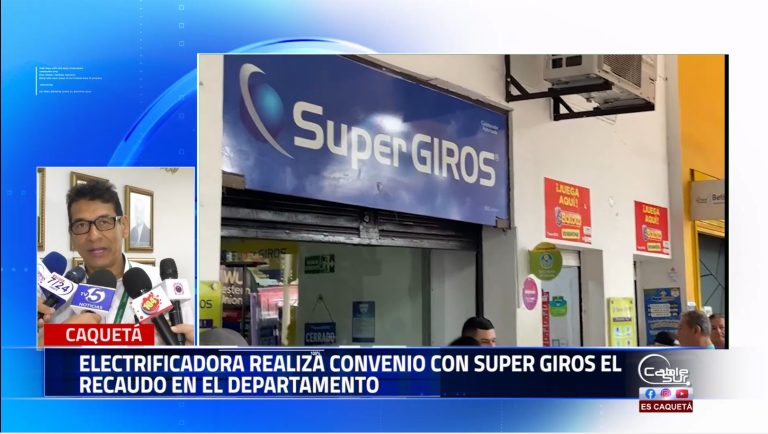 A partir del primero de agosto en la empresa Super Giros se podrá realizar el pago del servicio de energía esto gracias al convenio de esta entidad con la Electrificadora de Caquetá.