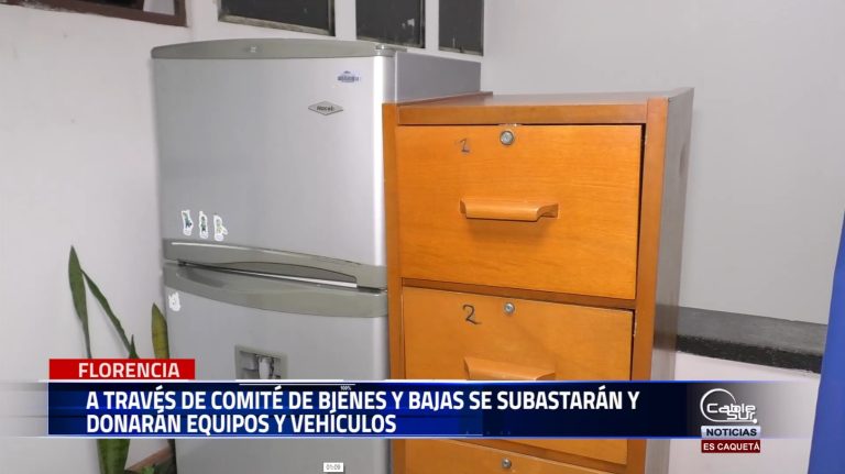 Elementos dados de baja entre los que se encuentran equipos, muebles de oficina y vehículos entre otros serán subastados.