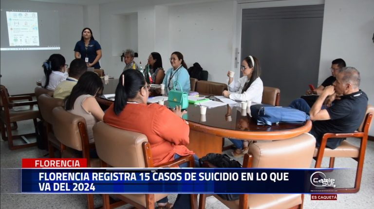 En lo que va corrido del año 2024 se registran 15 casos de suicidio en la ciudad de Florencia, según la subsecretaria de salud “la salud mental es un asunto de todos.”