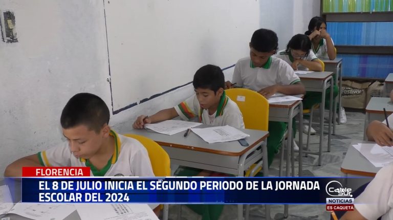La secretaría de Educación Municipal, confirmó que el próximo lunes 8 de julio, inicia en Florencia el segundo periodo académico del calendario escolar del 2024.