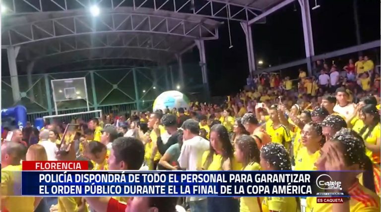 La Policía Nacional dispondrá de todo el personal para garantizar el orden público el próximo domingo día en el que se juega la final de la copa américa entre la selección Colombia y Argentina.