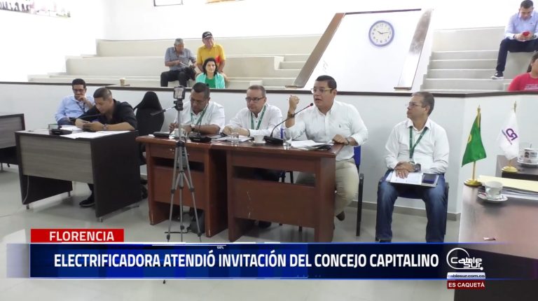 Con el propósito de aclarar algunas inquietudes la electrificadora del departamento de Caquetá atendió la invitación que le hiciese el concejo de Florencia, tema especial tarifas y recaudo del servicio del alumbrado público.