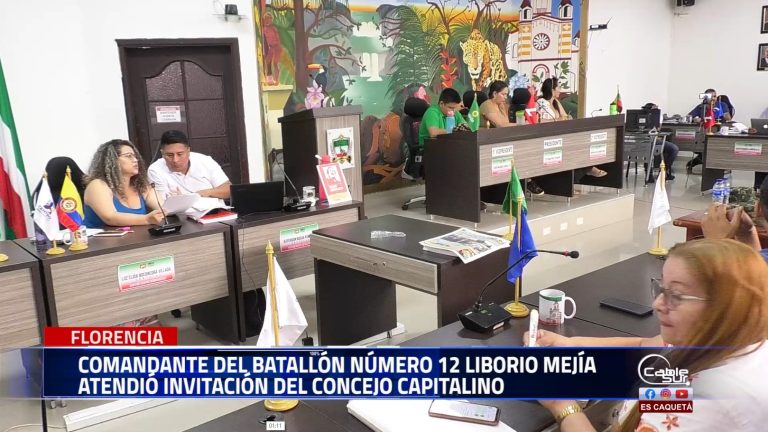 Un balance positivo entregó el comandante del batallón número 12 en el concejo de Florencia.