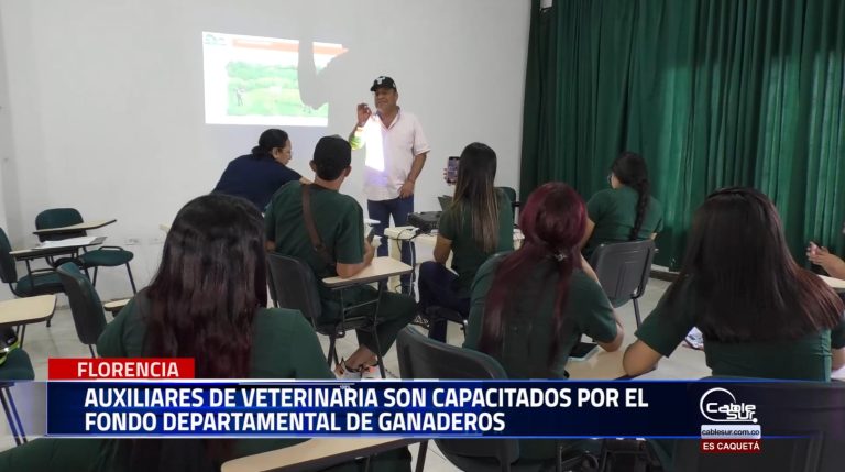 El comité departamental de ganaderos capacita a estudiantes de auxiliar de medicina veterinaria del politécnico sur Colombiano.