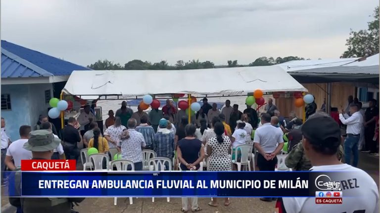 El gerente de la ese Fabio Jaramillo Londoño hace referencia a la ambulancia fluvial entregada al municipio de Milán está prestará el servicio a varias comunidades de esta municipalidad.
