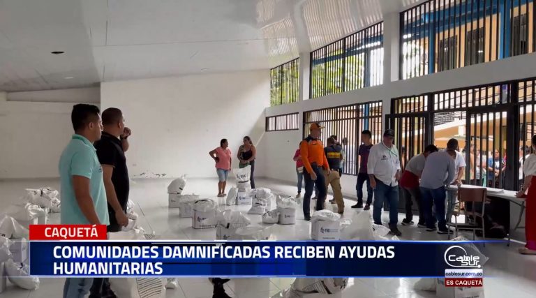 Kits de alimentos, utensilios de cocina y productos de aseo hacen parte de las ayudas humanitarias que son entregadas a damnificados por la ola invernal en el departamento de Caquetá.