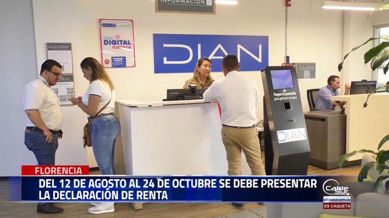 Del 12 de agosto al 24 de octubre se debe realizar la declaración de renta así lo manifestó el director de impuestos y aduanas nacionales territorial Florencia.