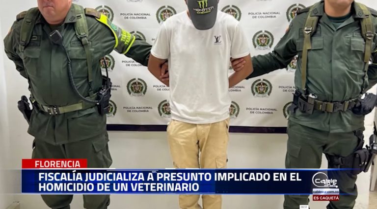Gerlinson Escalante Córdoba, presuntamente implicado en el homicidio y hurto de un médico veterinario en Caquetá.