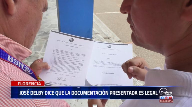 José Delby Vargas quien aspira a la dirección del Icbf Caquetá manifiesta que la documentación presentada es original que tiene como comprobar la legalidad de la misma.