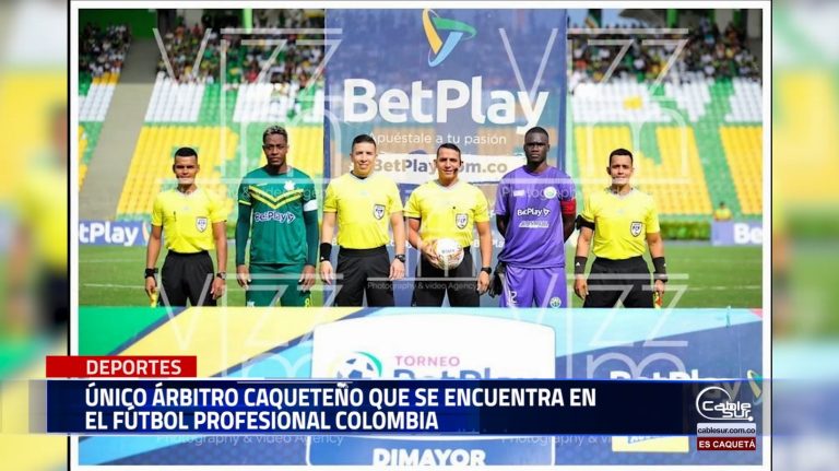 Único árbitro caqueteño que se encuentra en el fútbol profesional colombiano.