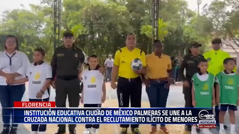 La institución educativa ciudad de México palmeras se ha integrado a la estrategia nacional «cruzada contra el reclutamiento ilícito y el uso de menores en la comisión de delitos».
