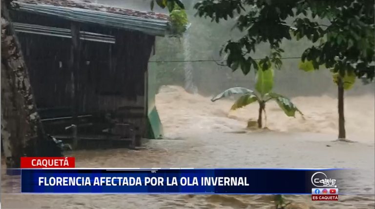 Emergencia en Florencia por ola invernal según el jefe de la oficina de gestión de riesgo aunque las lluvias se presentan en todo el departamento solo se reporta inundaciones en la ciudad capital.