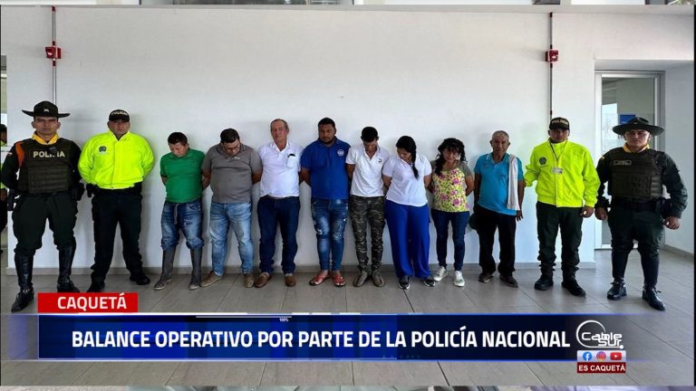 Capturas por narcotráfico y delitos ambientales entre las acciones de la Policía Nacional igualmente mente el coronel Guerrero se refirió a la masacre en el municipio de Puerto Rico.