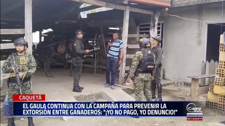 El Gaula Caquetá llevó a cabo jornadas de prevención dirigidas a los ganaderos de la región. Durante estas actividades, se promovió la campaña «¡no dejes que te engañen! juntos prevenimos el delito.