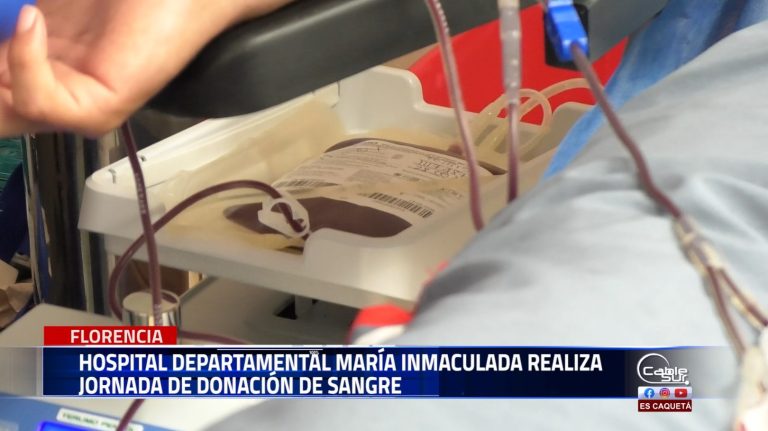 El Hospital Departamental María Inmaculada realiza jornada de donación de sangre en el centro comercial gran plaza, y la invitación es a donar vida en el banco de sangre de la ciudad de Florencia.