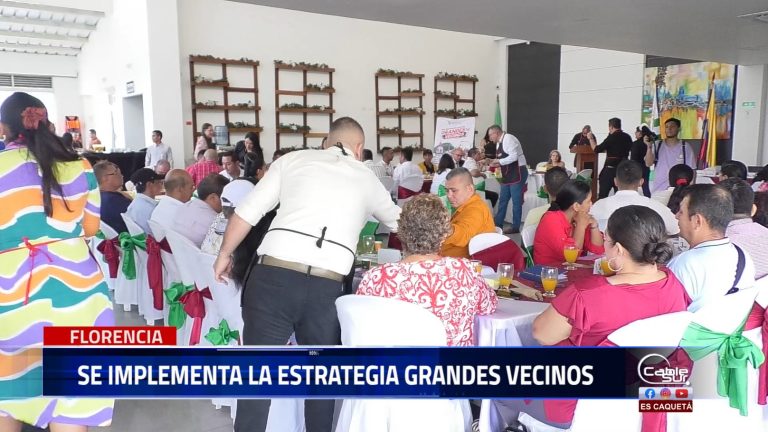 Grandes vecinos estrategia que busca dar mejor atención por parte de los funcionarios públicos a la comunidad florenciana.