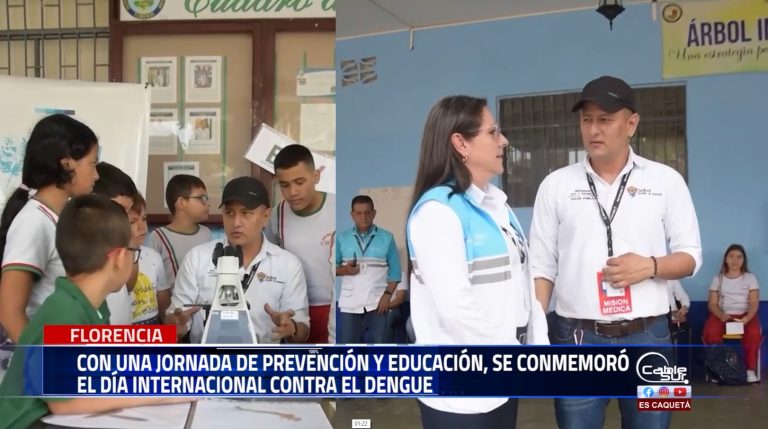 En el marco de la conmemoración del día internacional contra el dengue, la secretaría de salud municipal de Florencia realizó una jornada de sensibilización en la institución educativa juan bautista migani.