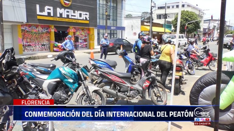 Florencia se unió a la conmemoración del día mundial del peatón el propósito de la fecha es promover espacios para cuidar vidas en las vías.