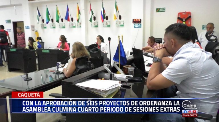 Con la aprobación de seis proyectos los cuales pasan a ser ordenanzas la asamblea departamental clausuro el cuarto periodo de sesiones extraordinarias.